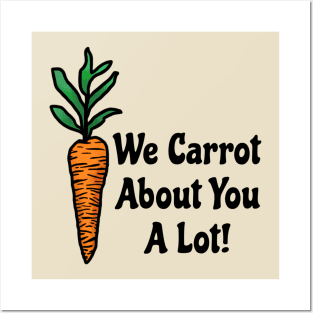 Carrot Bunny Treats We Cared About You A Lot | Mental Health Awareness Posters and Art